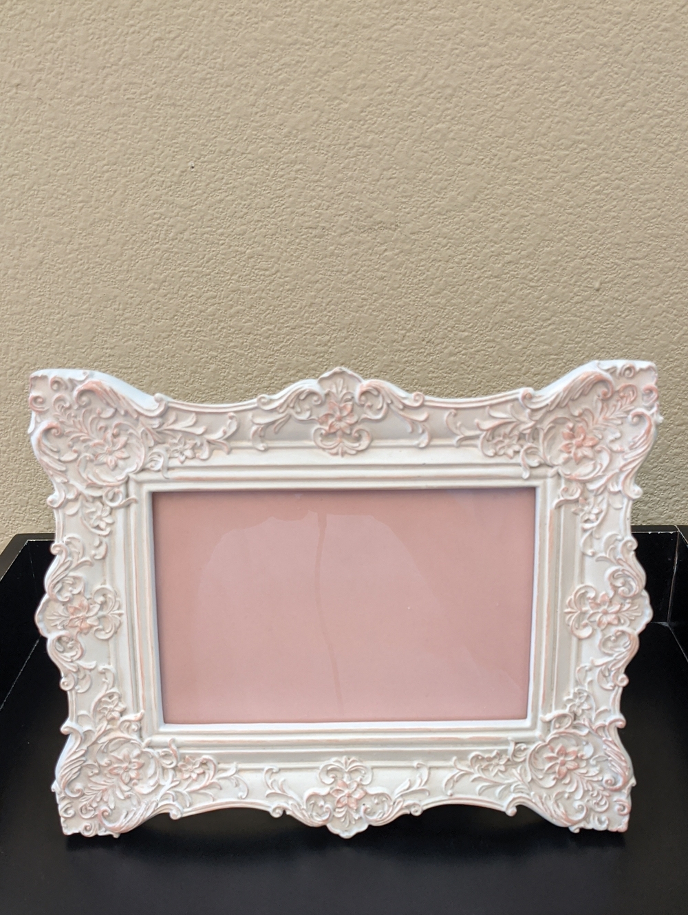 Sheffield Home Romantic Pink White Sophisticate Floral Baroque Shabby Chic Frame